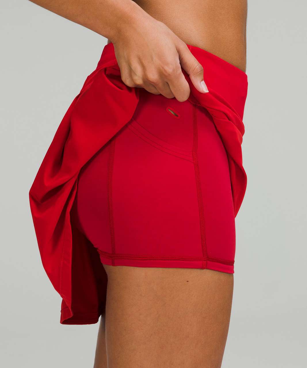 Lululemon Pace Rival Mid-Rise Skirt *Extra Long - Dark Red (First Release)