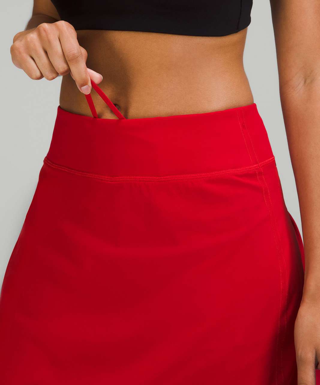 Lululemon Pace Rival Mid-Rise Skirt *Extra Long - Dark Red (First Release)