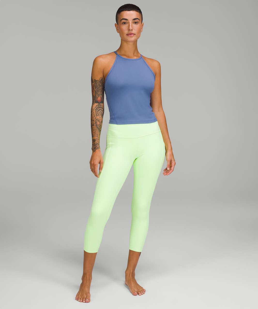 Lululemon Nova Yoga Sports Tank Top Alça De Ombro Larga Removível DSG395