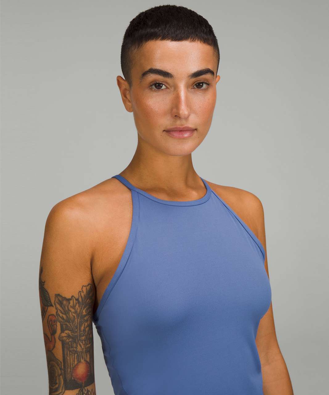 Lululemon Lightweight High-Neck Yoga Tank Top - Water Drop