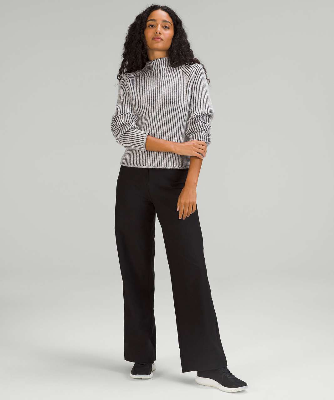 Cotton-Cashmere Blend Mock Neck Sweater Sizing : r/lululemon