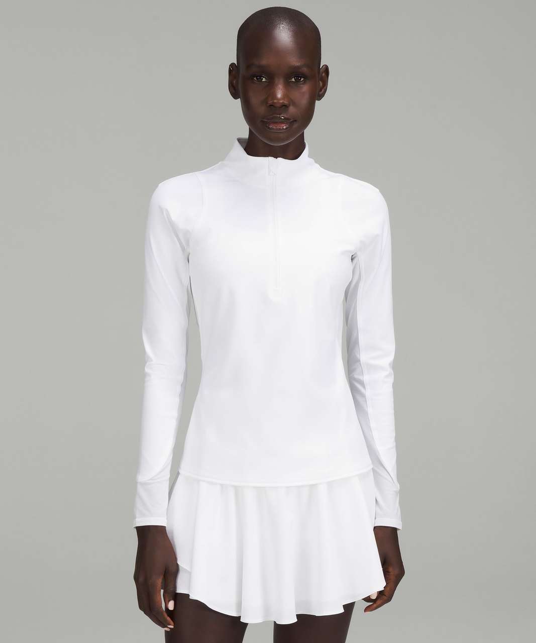 Lululemon Nulux Half-Zip Long Sleeve Shirt - White