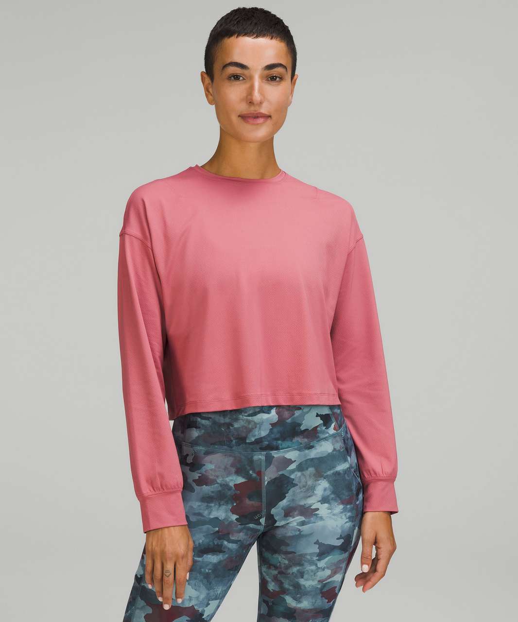 Lululemon Abrasion-Resistant Training Long Sleeve Shirt - Brier Rose