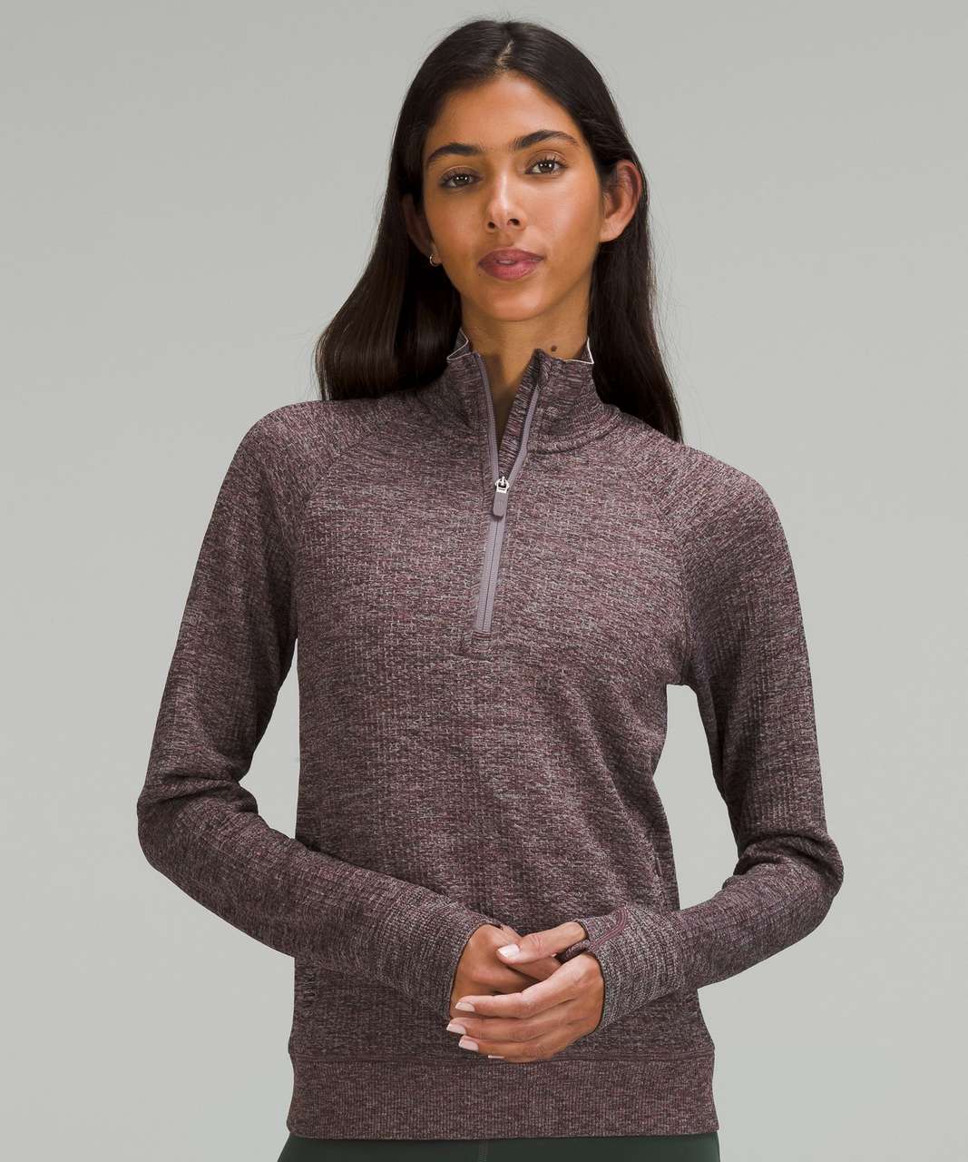 Lululemon Engineered Warmth Half-Zip - Chrome / Lunar Rock / Black