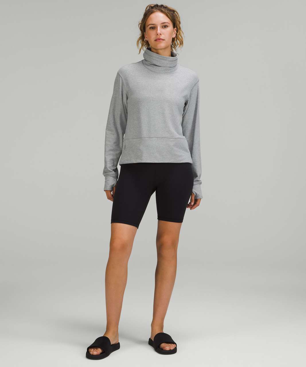 Lululemon Think Fast Pullover Ready or Snot Womens 4 Heathered