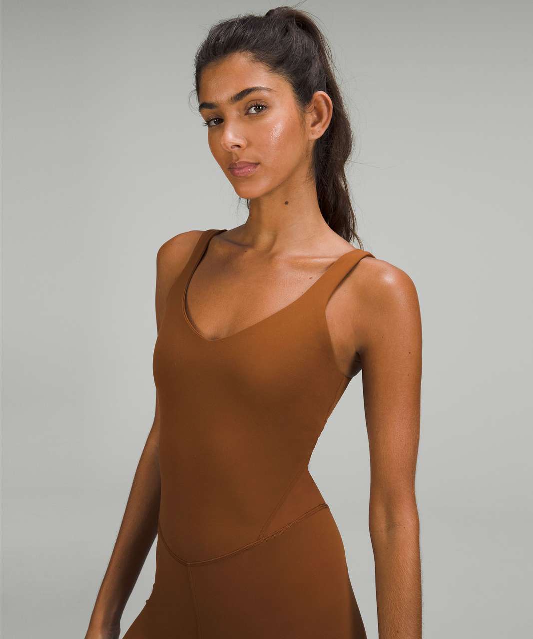 Lululemon Align Bodysuit 25 - Roasted Brown - lulu fanatics