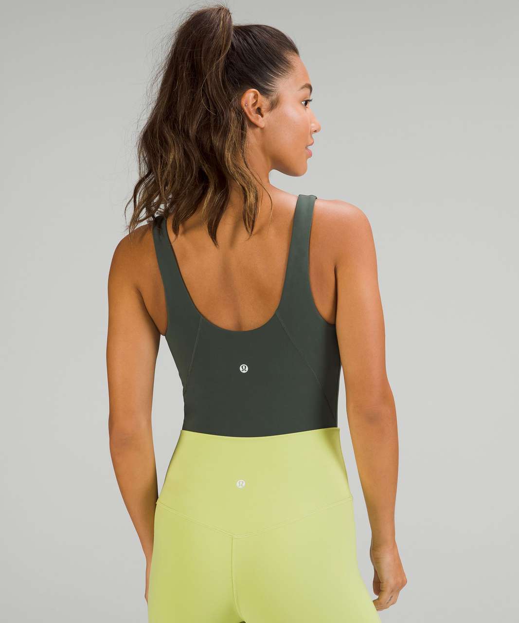 NWT Lululemon Align Bodysuit Size 4 Smoked Spruce Nulu 25” Released 2022  RARE!