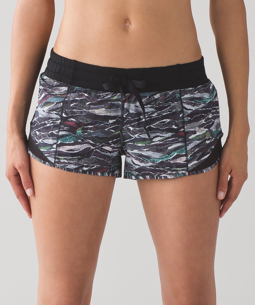 Lululemon Hotty Hot Short (2 1/2") - Mini Sweatr Multi Black / Black