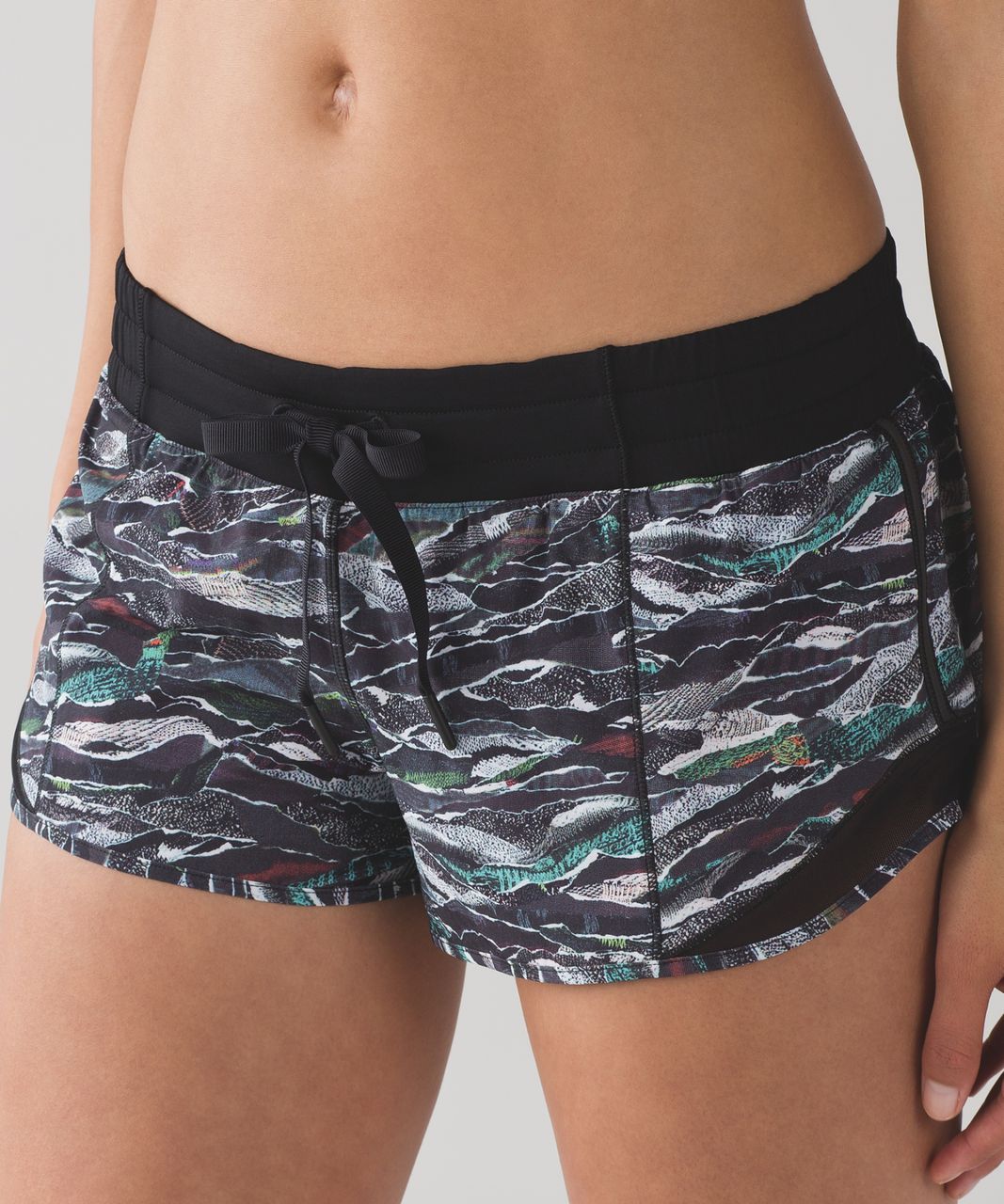 Lululemon Hotty Hot Short (2 1/2") - Mini Sweatr Multi Black / Black