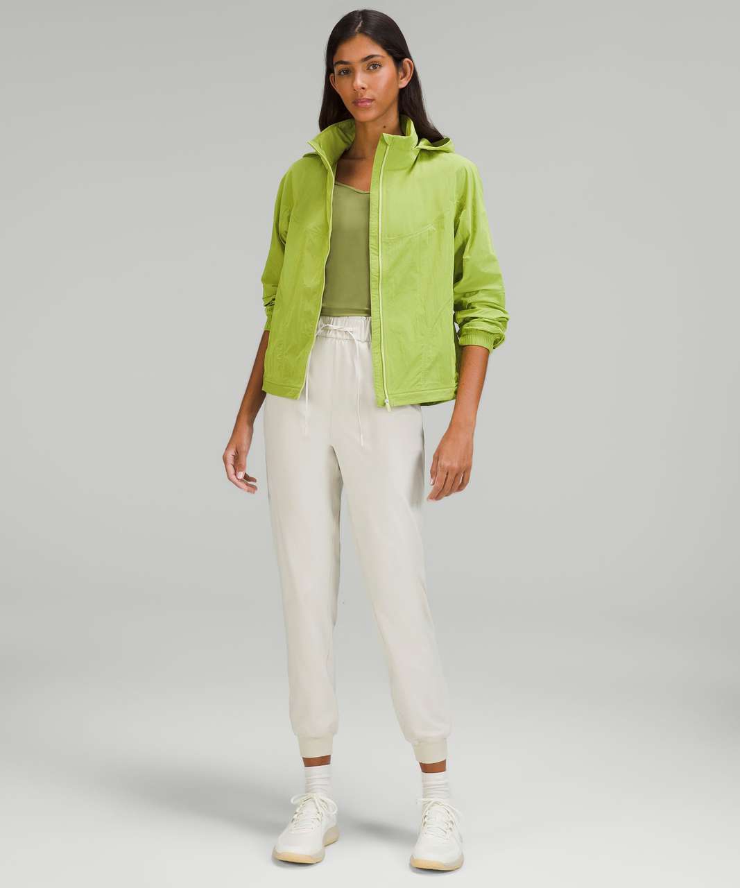 Lululemon Lightweight Hooded Jacket - Wasabi - lulu fanatics