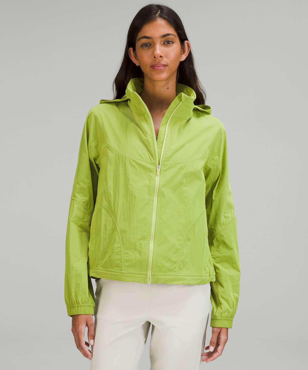 Lululemon Lightweight Hooded Jacket - Everglade Green - lulu fanatics