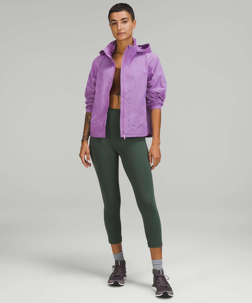 Lululemon Lightweight Hooded Jacket - Purple Blossom Light - lulu 