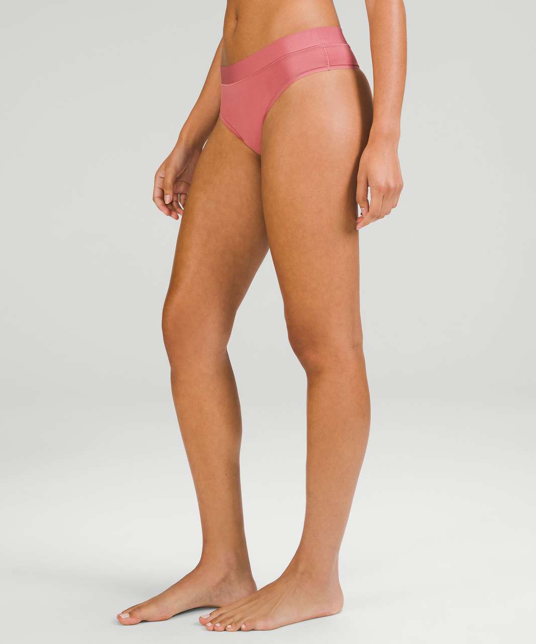 Lululemon InvisiWear Mid-Rise Thong Underwear - Java - lulu fanatics