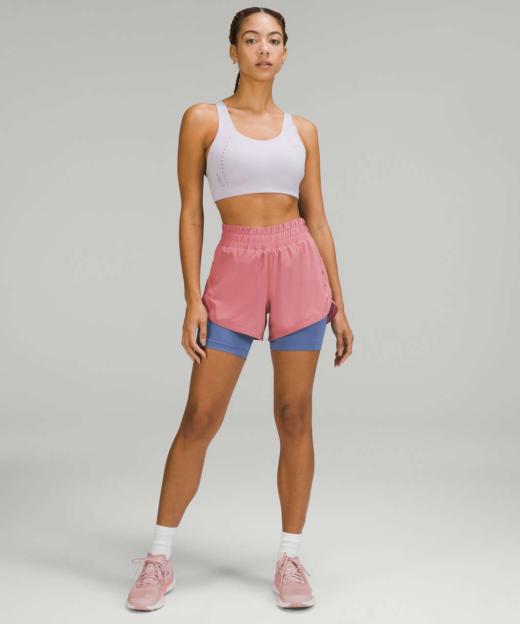 Lululemon Track That 2-in-1 High-Rise Short 6 - Brier Rose