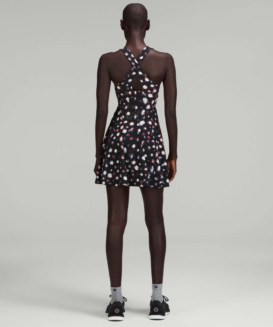 Lululemon Court Crush Tennis Dress - Haze Dot Inverse Orange Multi