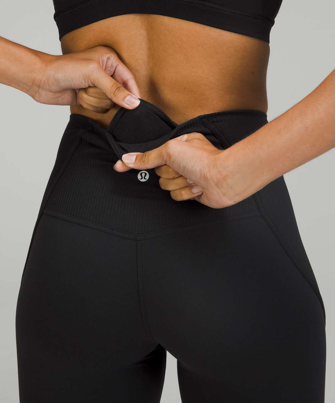 Lululemon Align™ Ribbed Panel High-rise Shorts 8 - Black