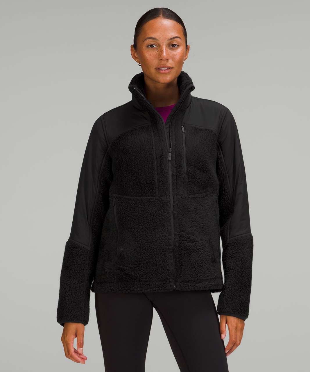 Lululemon Textured Fleece Full-Zip Jacket - Black