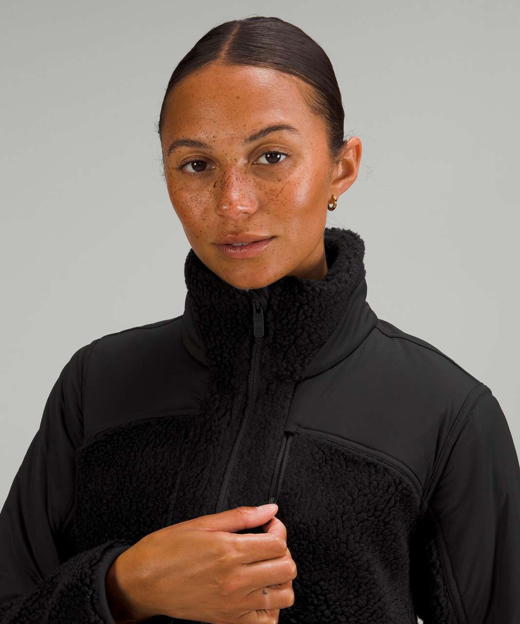 Lululemon Textured Fleece Full-Zip Jacket - Black