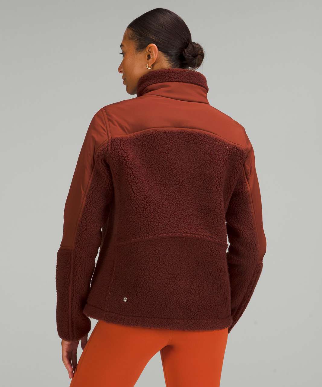 Lululemon Textured Fleece Full-Zip Jacket - Date Brown - lulu fanatics