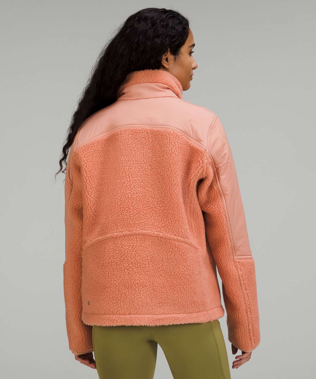 Lululemon Textured Fleece Full-Zip Jacket - Pink Savannah