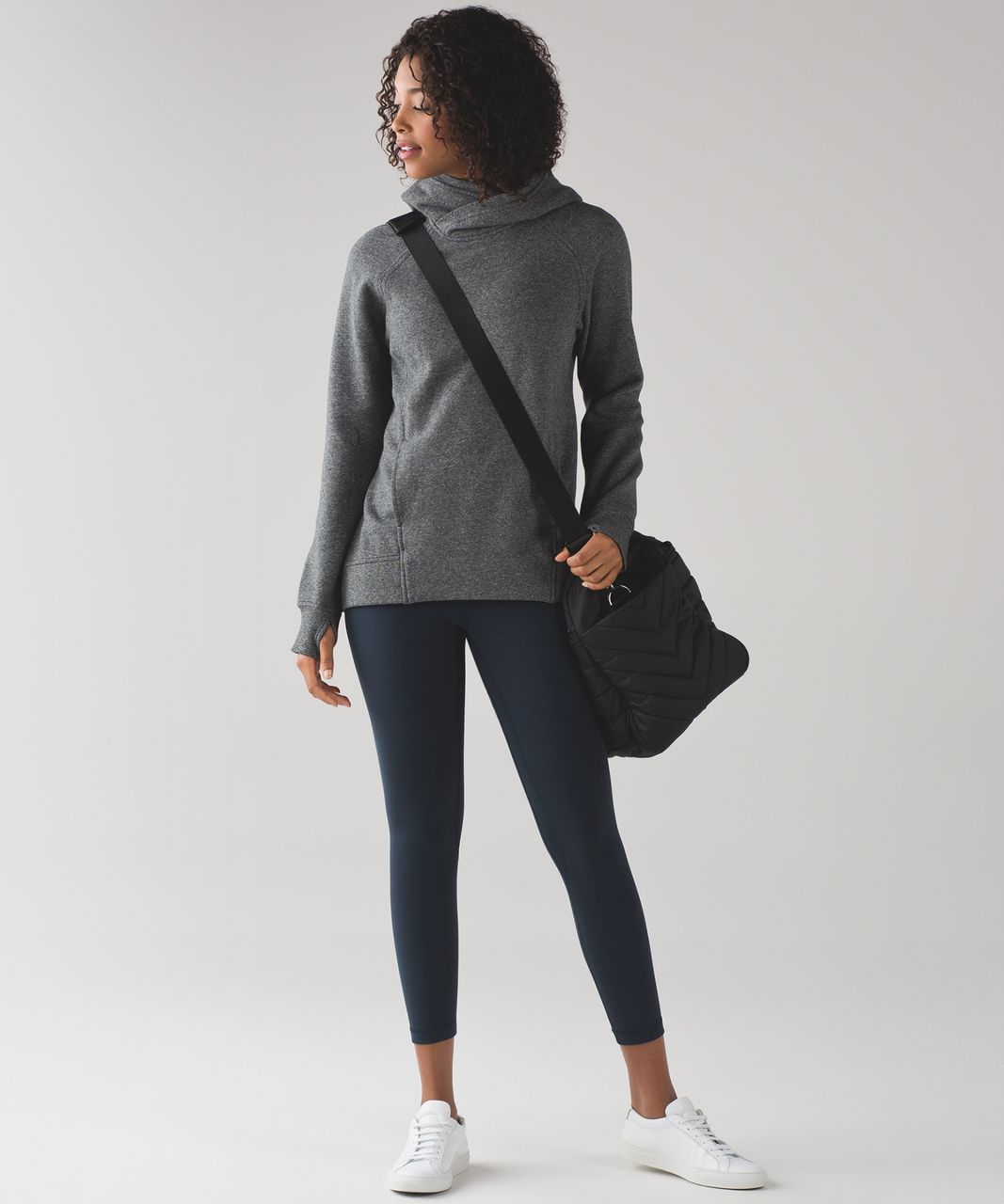 Lululemon Fleece Please Pullover - Heathered Speckled Black