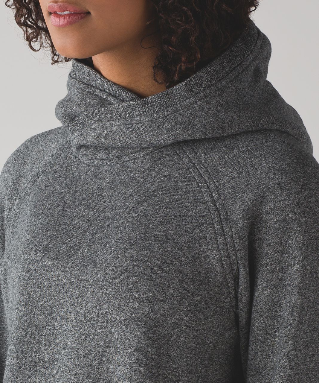 Lululemon Fleece Please Pullover - Heathered Speckled Black - lulu fanatics