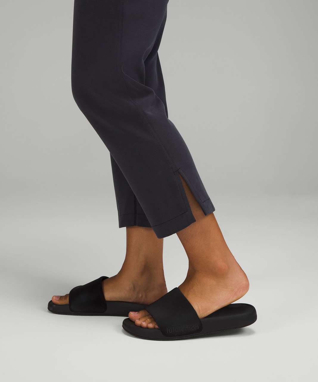 Lululemon Brushed Softstreme Split-Hem High-Rise Crop - Black