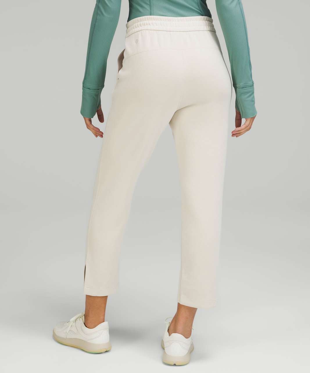 Lululemon Brushed Softstreme Split-Hem High-Rise Crop - Natural Ivory