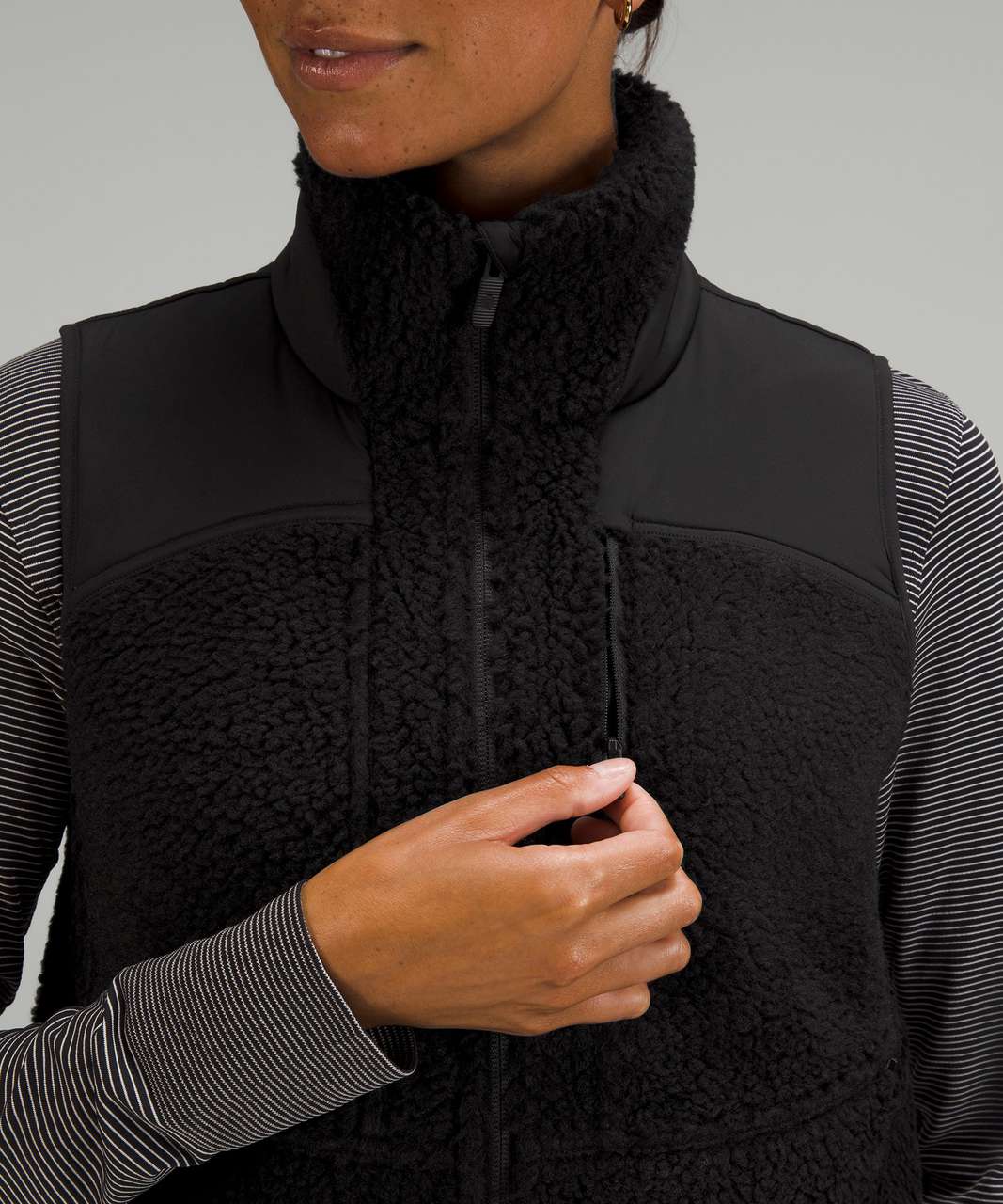 Lululemon Textured Fleece Full-Zip Vest - Black