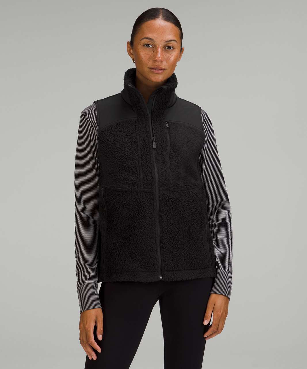 Lululemon Textured Fleece Full-Zip Vest - Black