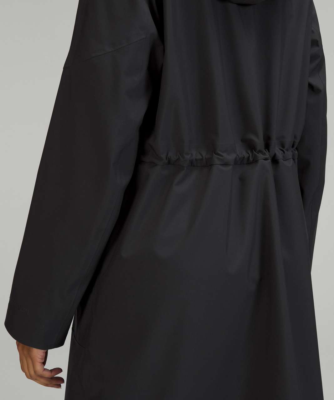 Lululemon Long Waterproof Rain Jacket - Black - lulu fanatics