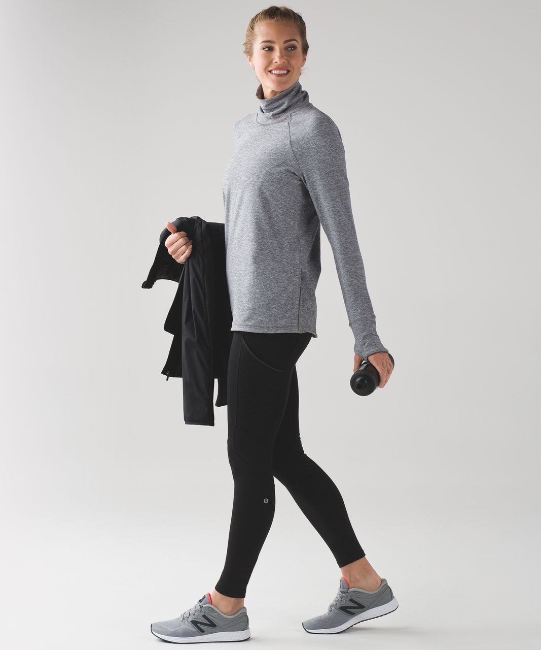 Lululemon Hill And Valley Turtleneck - Heathered Slate / Slate