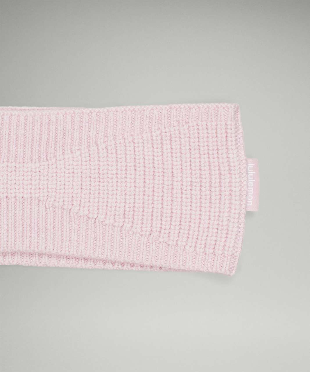 Lululemon Ribbed Merino Wool-Blend Knit Ear Warmer - Heathered Pink Peony