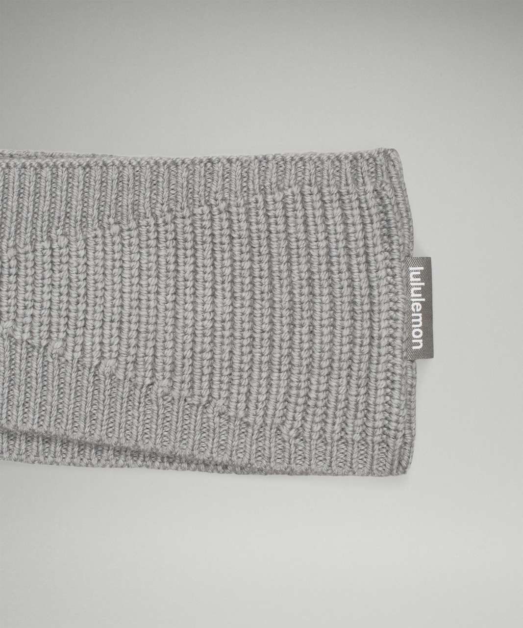 Lululemon Ribbed Merino Wool-Blend Knit Ear Warmer - Heathered Gull Grey