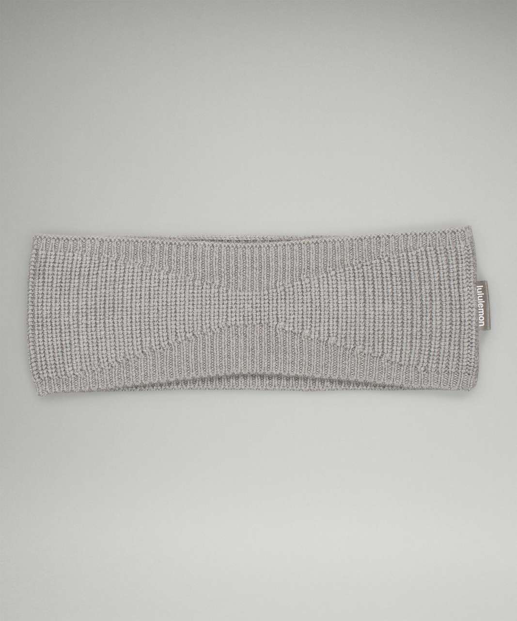 Lululemon Ribbed Merino Wool-Blend Knit Ear Warmer - Heathered Gull Grey