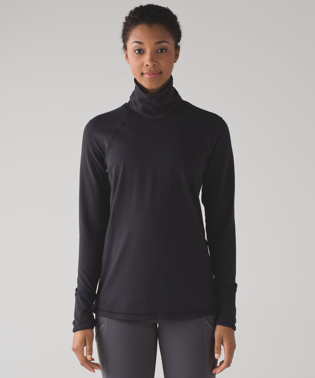 Lululemon Hill And Valley Turtleneck - Black - lulu fanatics