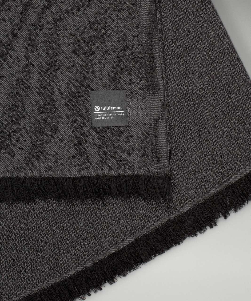 Lululemon Woven Wool Scarf - Black / Graphite Grey