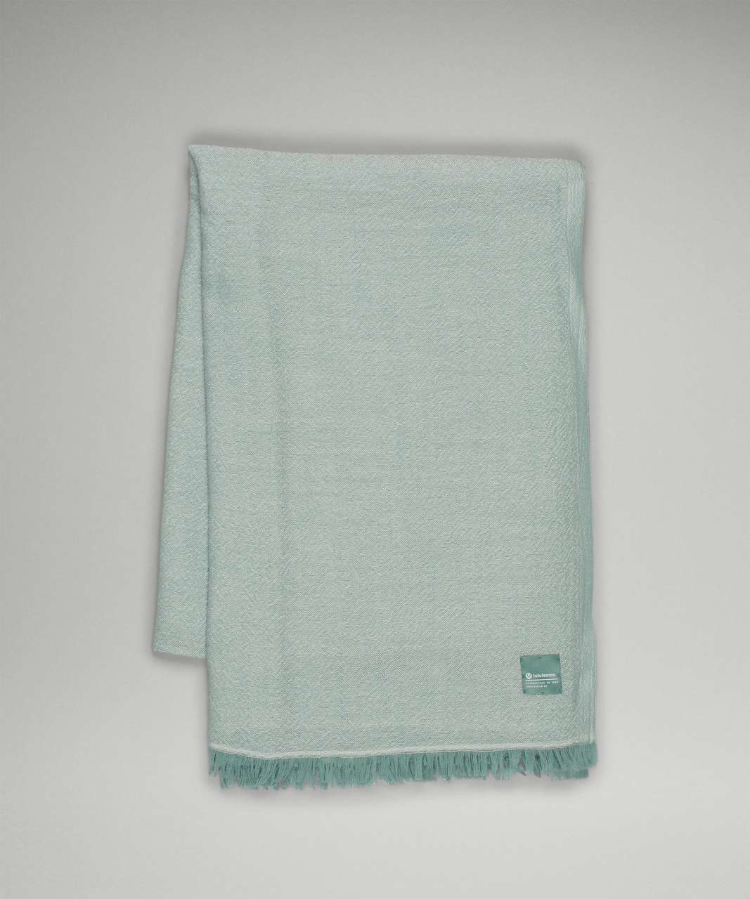 Lululemon Woven Wool Scarf - Tidewater Teal / White Opal