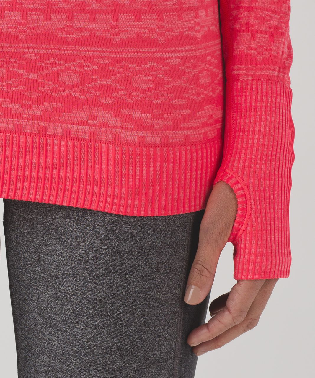 Lululemon Rest Less Pullover - Heathered Electric Coral