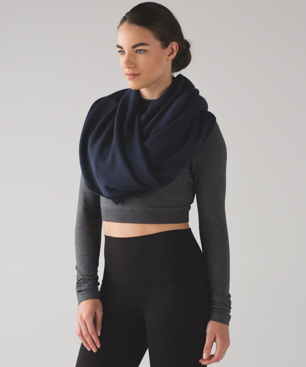 Lululemon After Asana Wrap - Heathered Inkwell