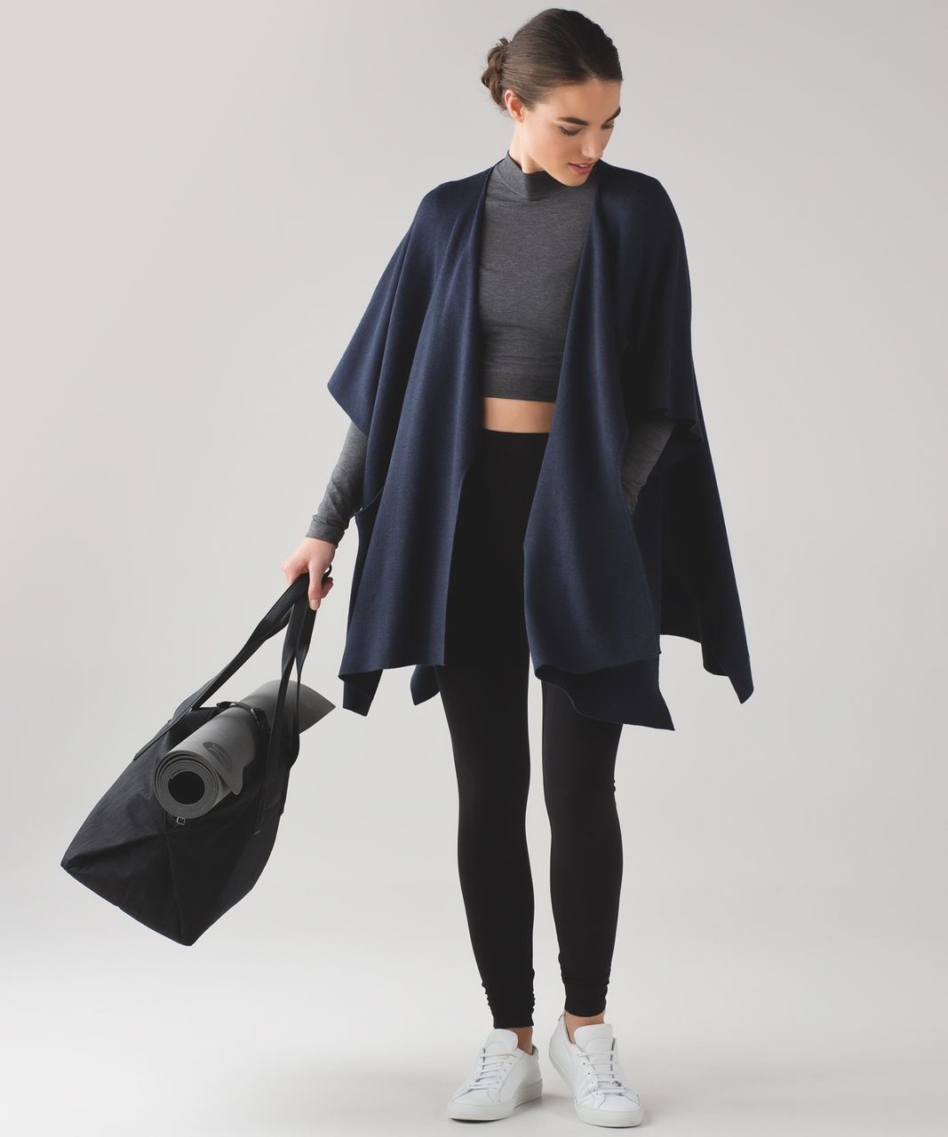 Lululemon After Asana Wrap - Heathered Inkwell