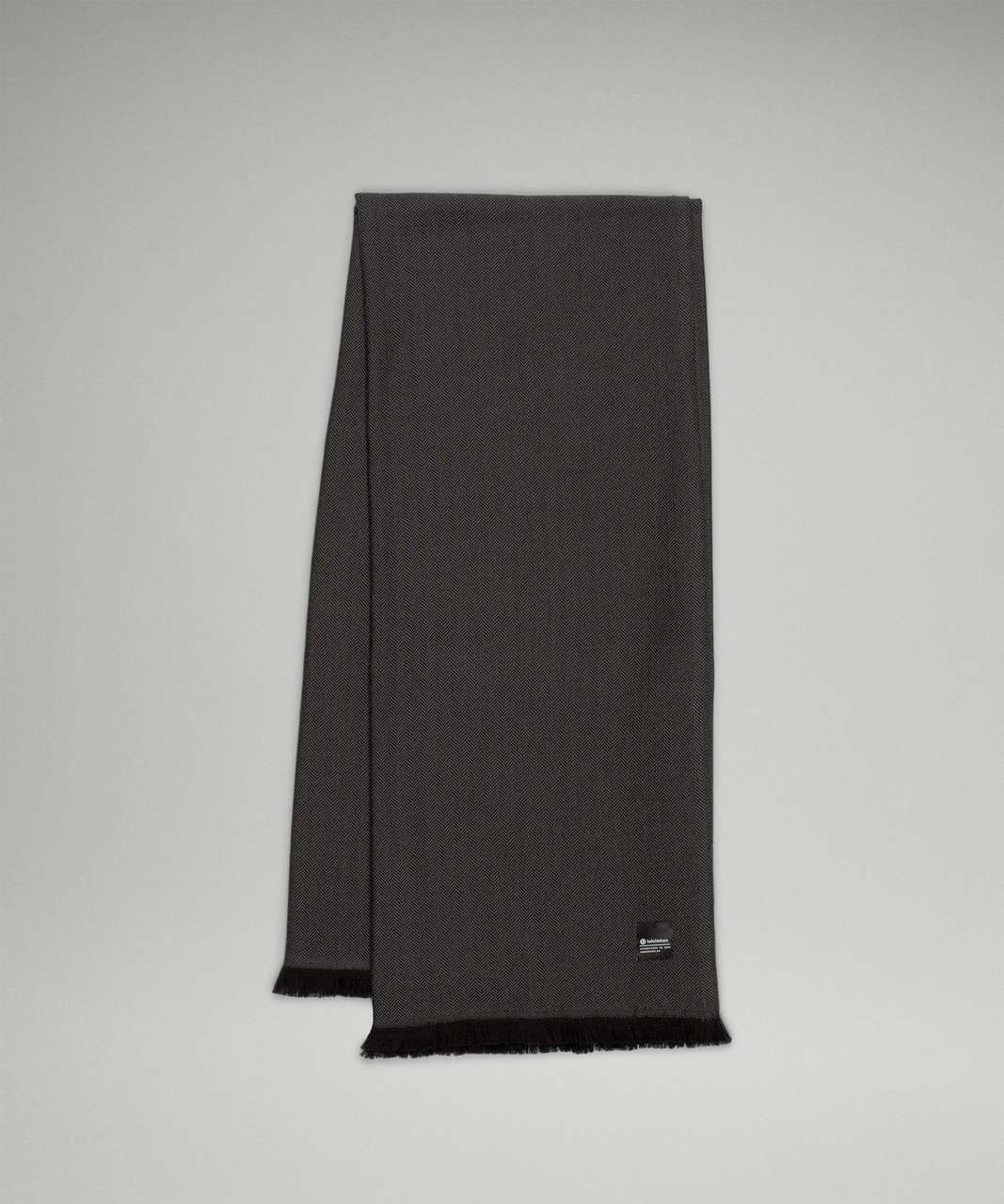 Lululemon Wool Blanket Scarf - Black / Graphite Grey