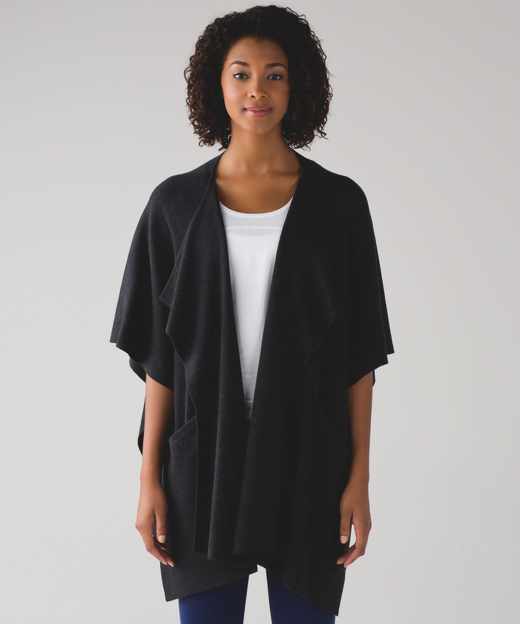 Lululemon After Asana Wrap - Heathered Black