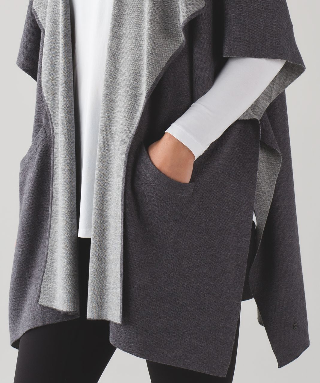 Lululemon After Asana Wrap - Heathered Dark Carbon / Heathered Medium Grey