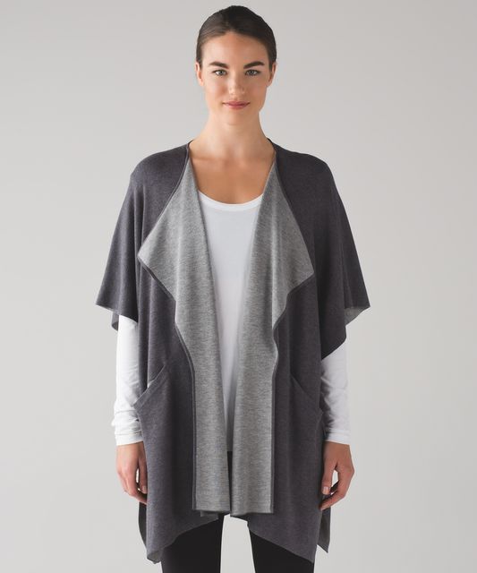 Lululemon After Asana Wrap - Heathered Inkwell - lulu fanatics