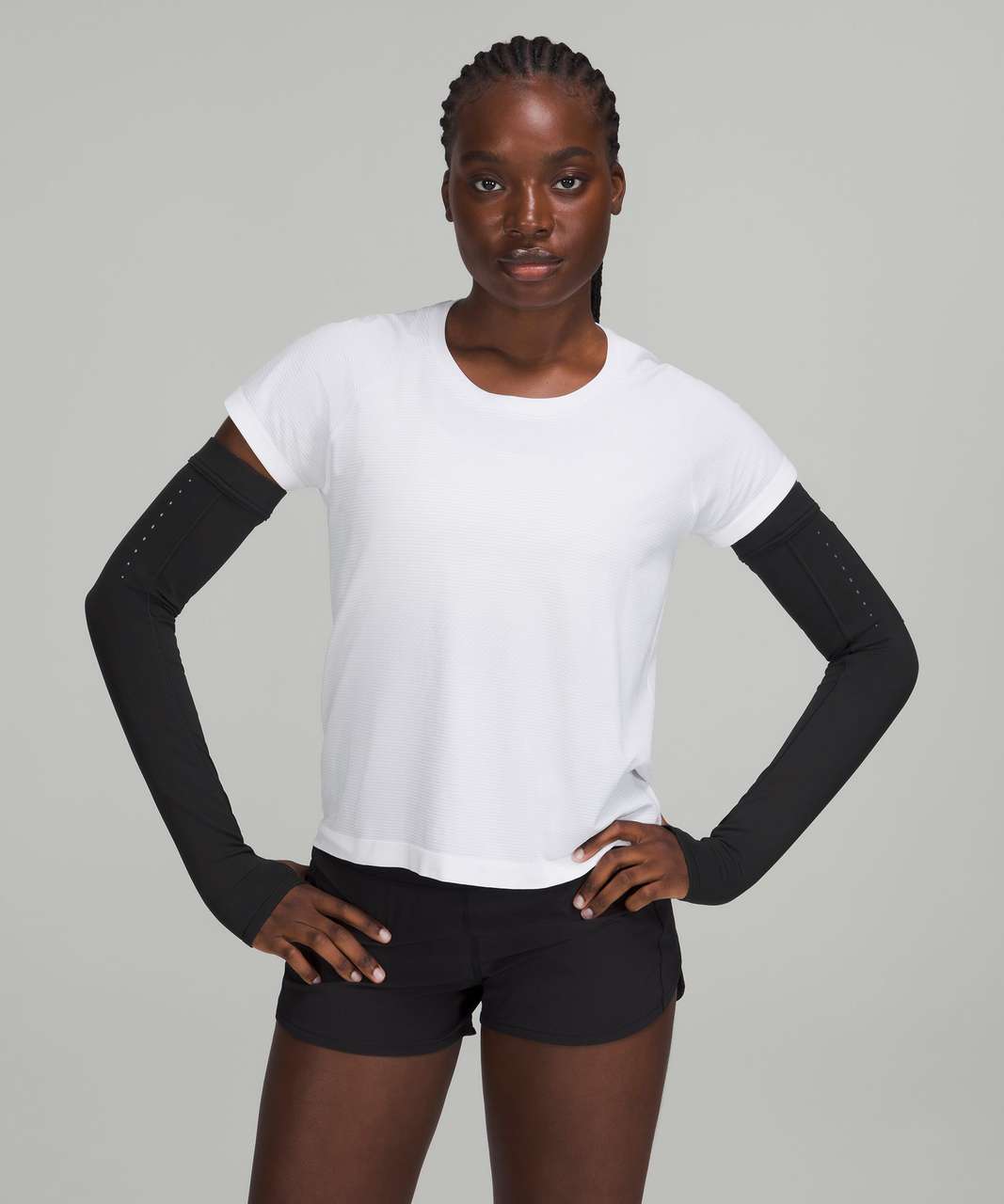 Lululemon Run for It All Arm Warmers - Black - lulu fanatics