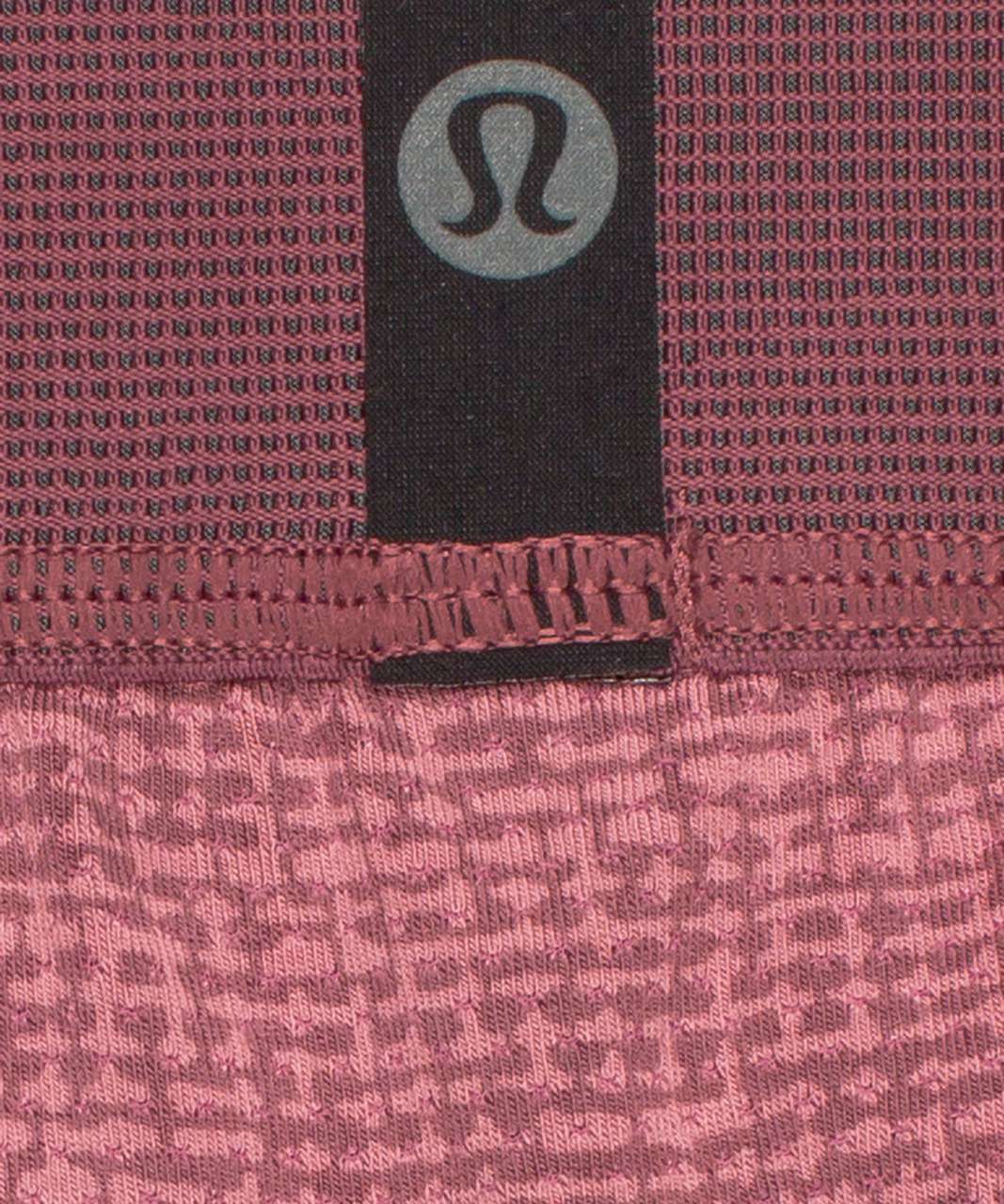 Lululemon Always In Motion Mesh Boxer 5" 3 Pack - Gull Grey / Canyon Rock / Fractured Grid Brier Rose Smoky Red