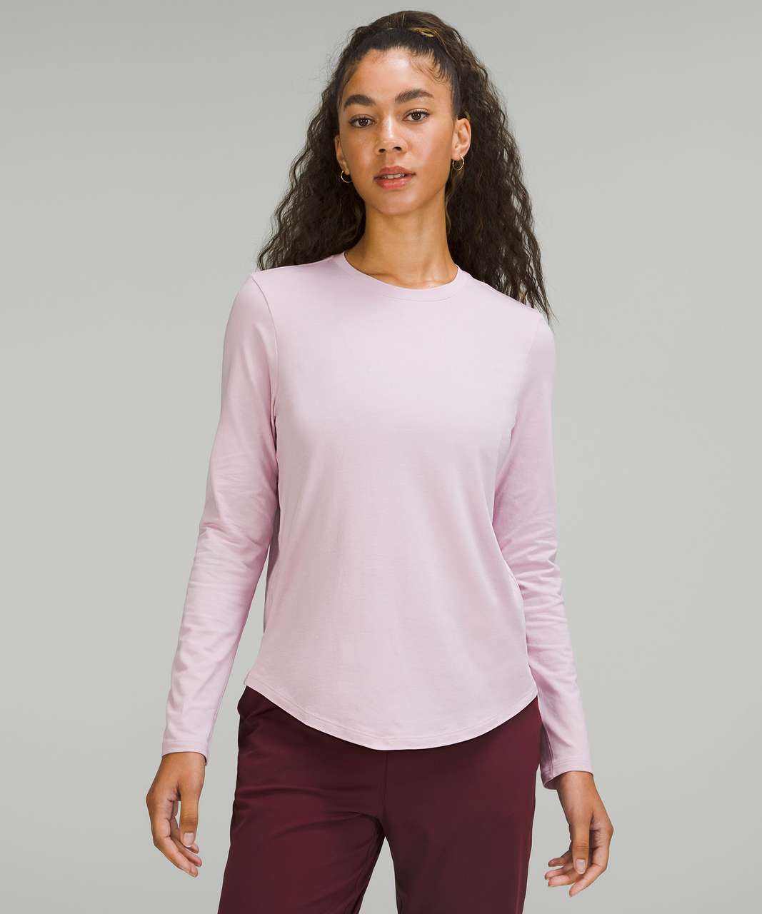 Lululemon Hold Tight Long Sleeve Shirt - Pink Peony - lulu fanatics