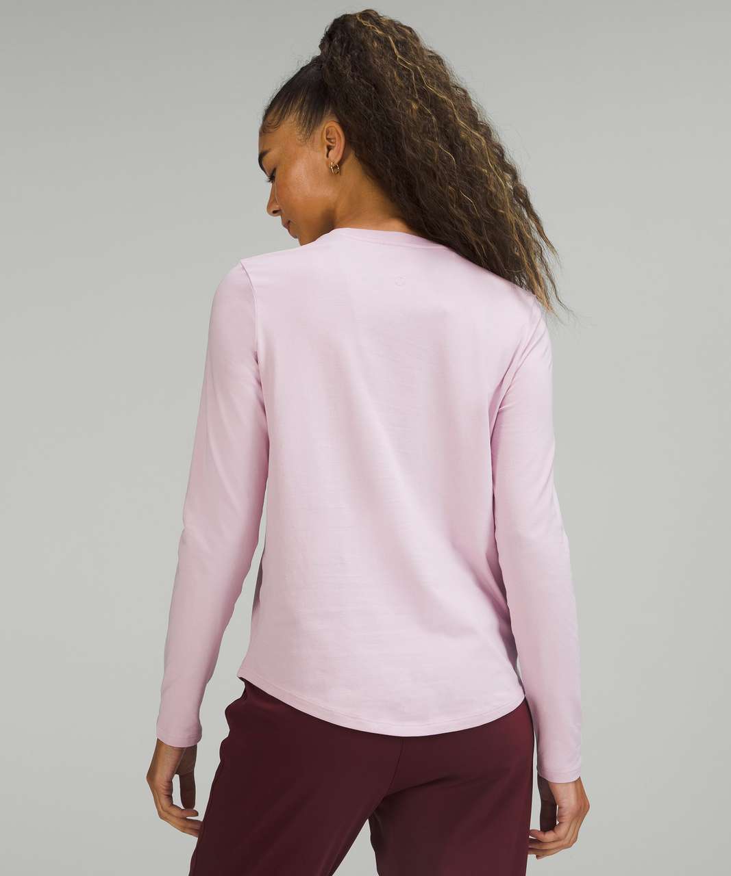 Lululemon Love Modal Fleece Long-Sleeve Shirt - Vintage Rose - lulu fanatics