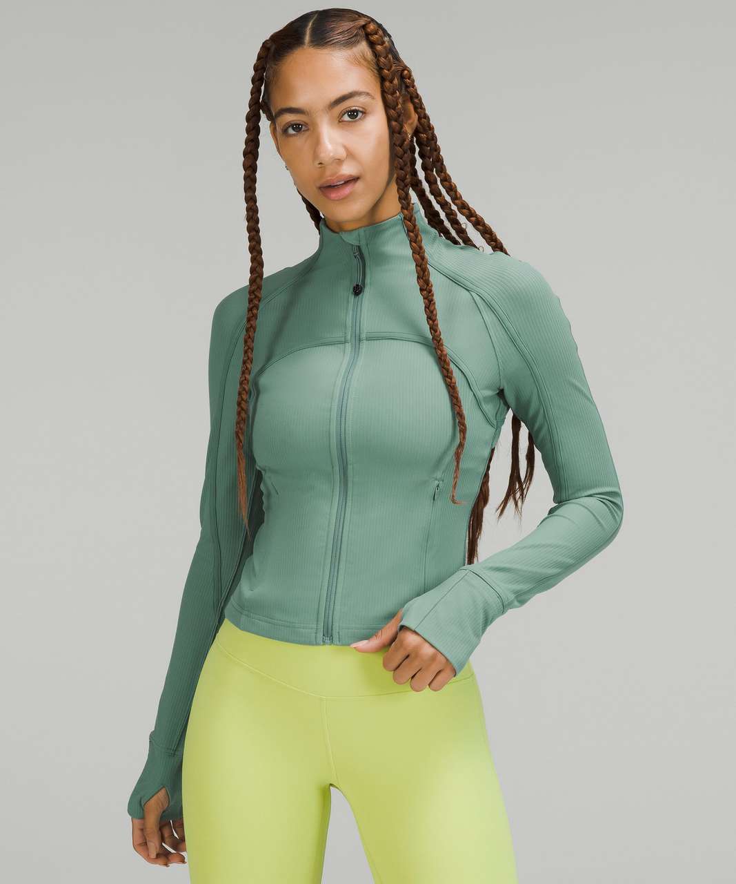 Lululemon Cropped Define Mesh Jacket *Nulu - Bone - lulu fanatics